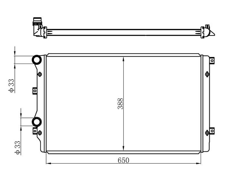 RADYATÖR BRAZİNG CHEVROLET CAPTİVA 2.0 CDTI 06 > 670X410X32  4803040-4803041-96629056-96629055