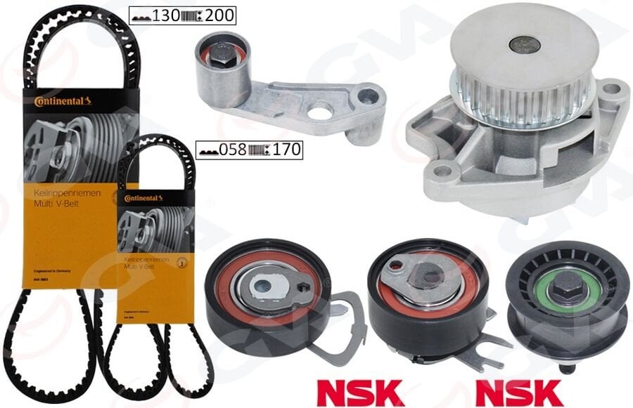 DEVİRDAİMLİ TRİGER SETİ 130x20 POLO-CORDOBA-FABIA 1.4 16V BBY-BUD-BBZ-BKY-AHW-AJV-CGGB  036198119B-036198119F
