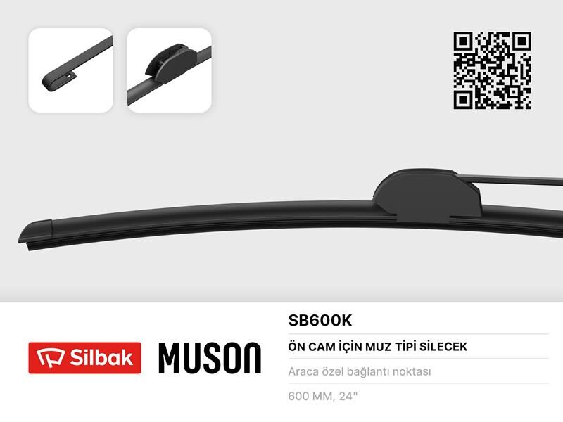 SİLECEK SÜPÜRGESİ 600/450mm MUZ TİPİ MGN II 01/06