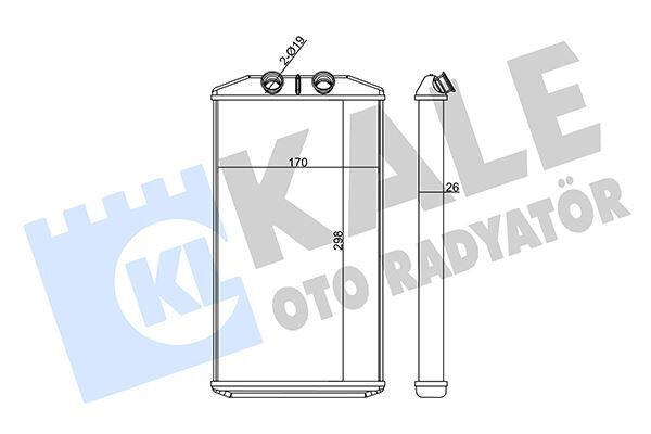 KALORİFER IVECO DAILY VI 14-16 >- BORUSUZ 26MM  42569370