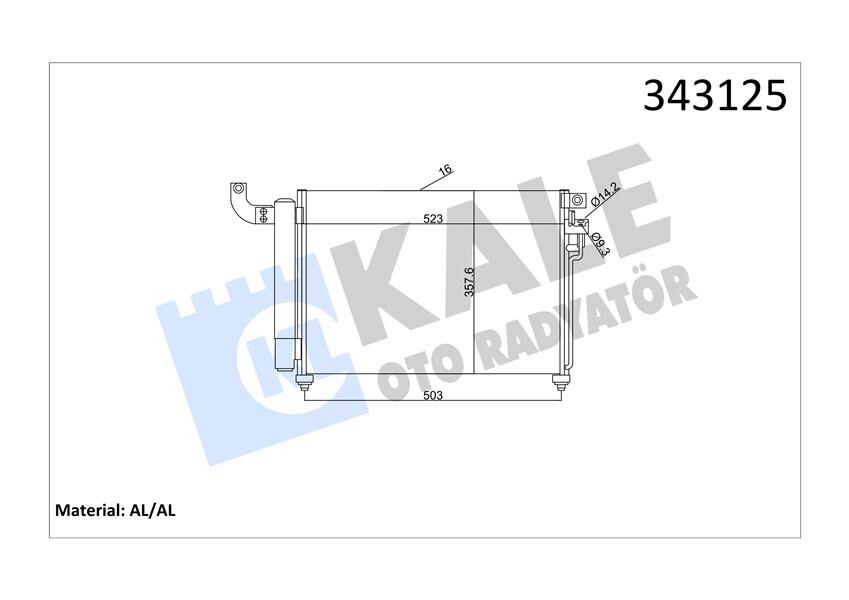KLİMA KONDENSERİ KIA RIO II AL-AL