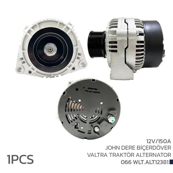 ALTERNATÖR SARJ DİNAMOSU 12V 150A JONH DERE BİÇERDÖVER VALTRA TRAKTÖR  BF6M1013FC
