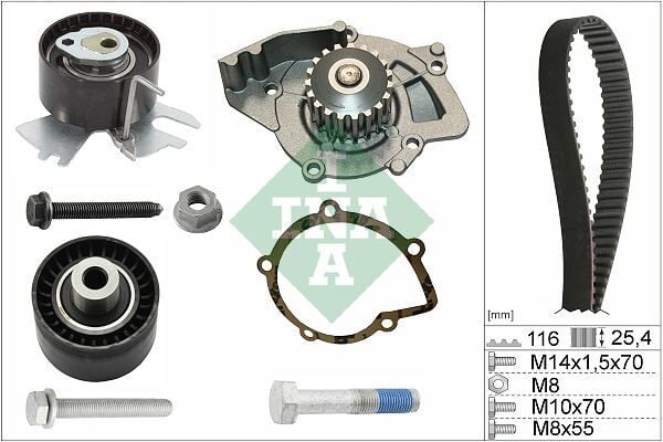 DEVİRDAİMLİ EKSATRİK GERGİ KİTİ P308-P407-P508-P3008-P5008-EXPERT-RCZ-JUMPY-C4-C5-C8-DS4-DS5- KUGA-MONDEO 2.0 TDCI-HDI TOYOTA PROACE 2.0 D