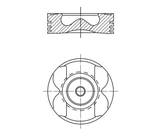 PISTON SEGMAN STD 80.00mm MERCEDES OM622 W447 . RENAULT R9M 1.6 dCi MEGANE TALISMAN TRAFIC NISSAN QASHQAI X-TRAIL NV300