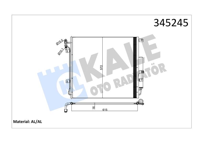 KLIMA RADYATORU DISCOVERY 3 L319 04>09 RANGE ROVER SPORT I L320 06>10