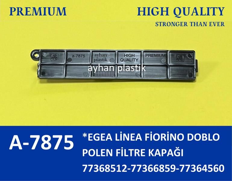 POLEN FİLTRE KAPAĞI FIAT FIORINO-LINEA-DOBLO III-CITROEN NEMO-PEUGEOUT BIPPER  77368512-77366859-77364560