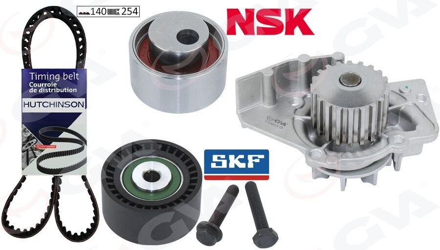 DEVİRDAİMLİ EKSANTRİK GERGİ KİTİ 140x254 P206-306-PARTNER-BERLINGO-JUMPY-SCUDO-COROLLA 1.9D 98 DW8  0831.58-0831.59-0831.N2-0831.R7