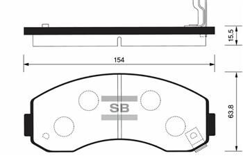 ÖN FREN BALATA KIA K2500 2.5L D4BH TCİ 03-> / K2700 2.7L J2 KAMYONET 98->