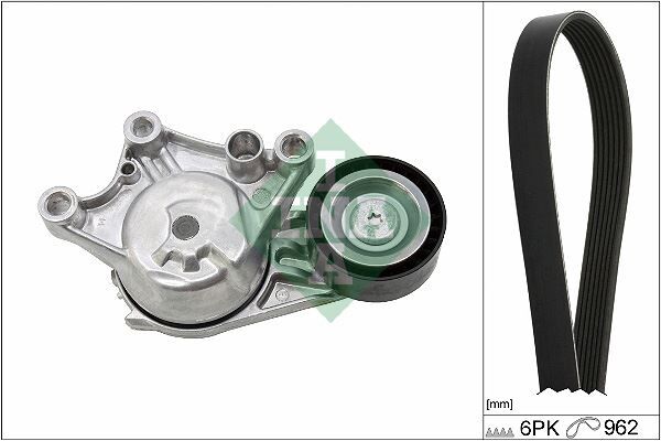ALTERNATÖR GERGİ KİTİ 6PK962 COMBO E-CROSSLAND-GRANDLAND-PARTNER-BERLINGO-RIFTER-P208-P308-P508- P2008-P3008-P5008-C3-C4-C5-DS3-DS4-DS5 DV6 1.6 BlueHDI START STOPLU
