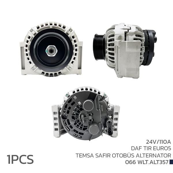ALTERNATÖR SARJ DİNAMOSU 24V 110A DAF TIR EURO5 TEMSA SAFİR OTOBÜS  124655014