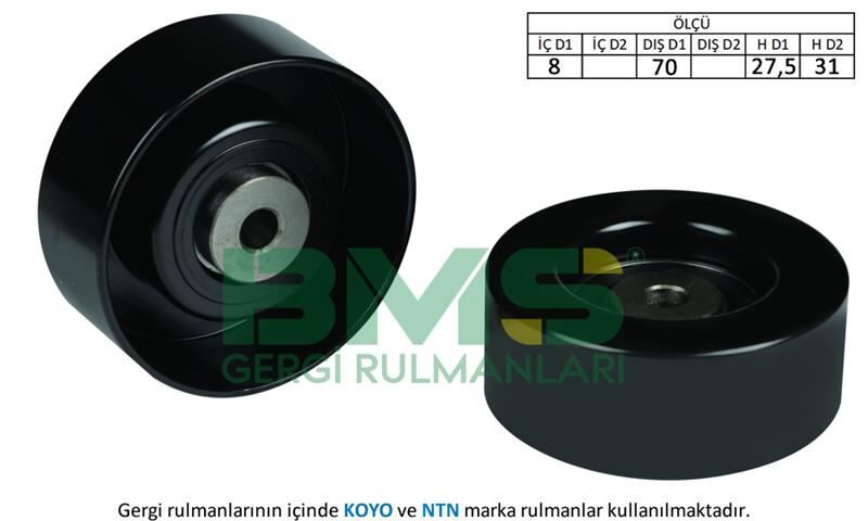 ALTERNATÖR GERGİ RULMANI GOLF V-PLUS 1.1 02 > 70x24x10  36245276