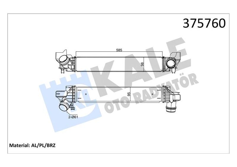 TURBOSARJ RADYATORU BMW F40 F52 F44 F45 F46 F48 F49 F39 . MINI F54 F55 F56 F57 F60  17517617597