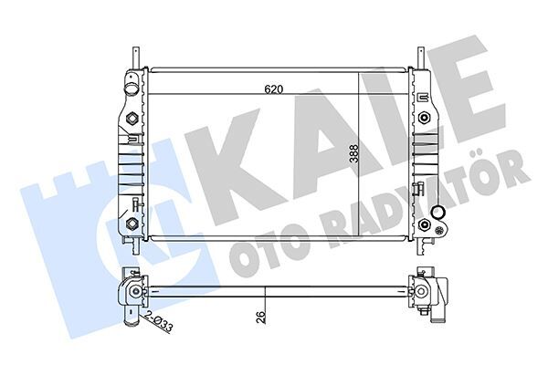 MOTOR SU RADYATORU MONDE I- II 1.6 16 V 1.8 16V / 2.0 16V 92>00 OTOM. 620 388 26
