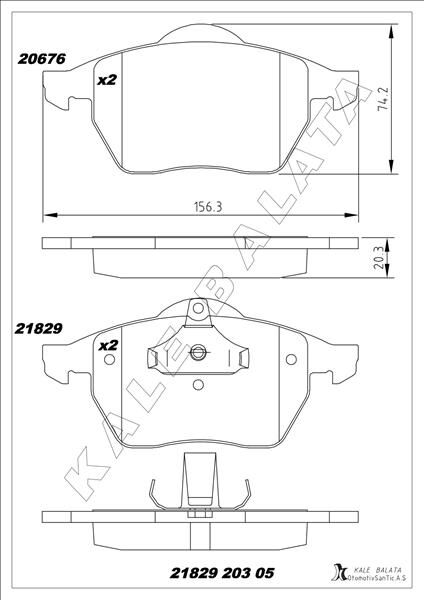 ÖN BALATA VECTRA B.2.0ı.2.5ı V6 96/7.03 SAAB 900 II 93/2.98 9.3 9.5 98-03