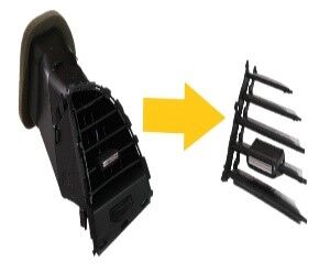 KALORİFER HAVALANDIRMA MUZUL IZGARA ÖN PERDESİ SAĞ ASTRA J