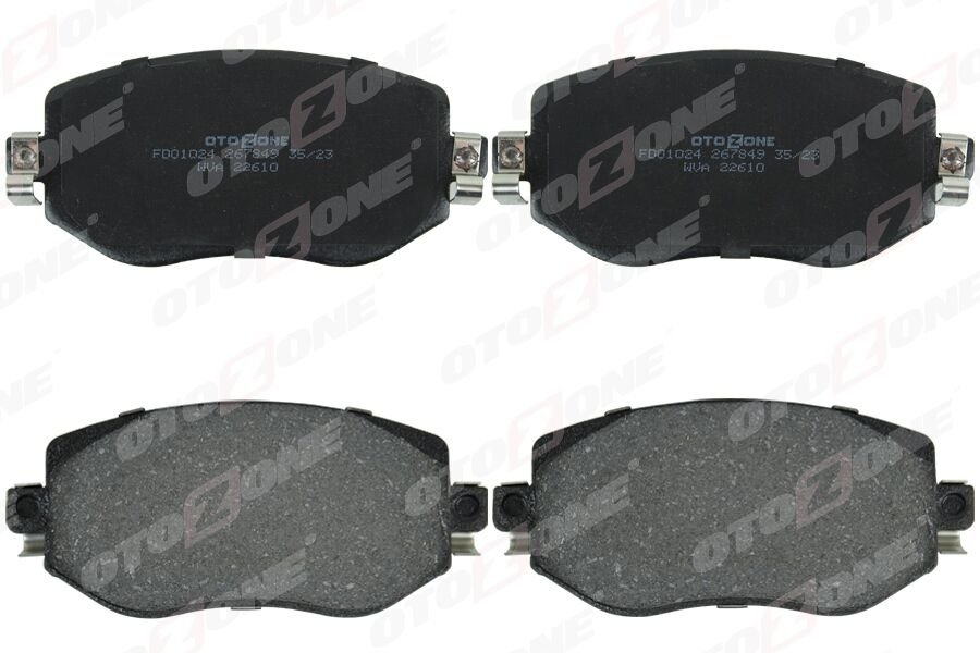 ÖN FREN BALATASI FIAT 500 10> 500 C 12> PUNTO 09> PUNTO EVO 09> K:17.1 MM G:149.3 MM