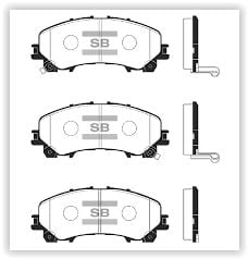 ÖN FREN BALATA NISSAN X-TRAIL 1.6L R9M Dci T32 dizel 5 koltuklu araçlar için 14->