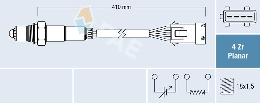 OKSİJEN SENSÖRÜ ÜST-ÖN PARTNER-BERLINGO-P206-P208-P301-P306-P307-P308-P406-O407-P607-C-ELYSEE- C3- C4-C5-XSARA 1.4 TU3 1.6 TU5 2.0 EW10 2.2 EURO5