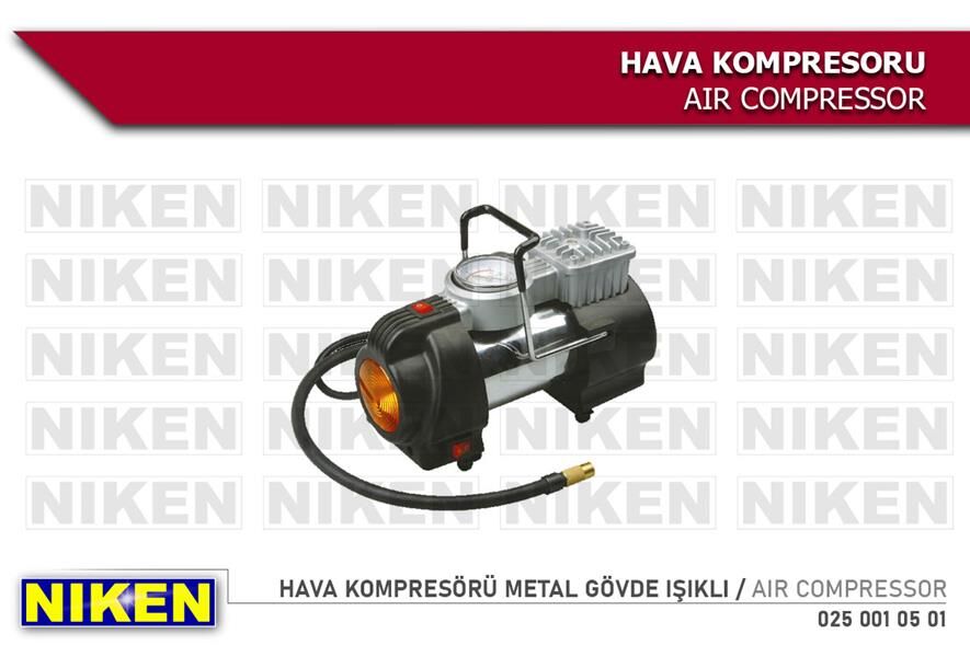 HAVA KOMPRESÖRÜ METAL GÖVDE IŞIKLI