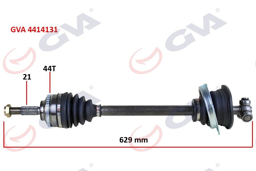 KOMPLE AKS SOL CLIO II 1.5DCI 98-05 ABS Lİ 44DİŞ 629mm YAYLI