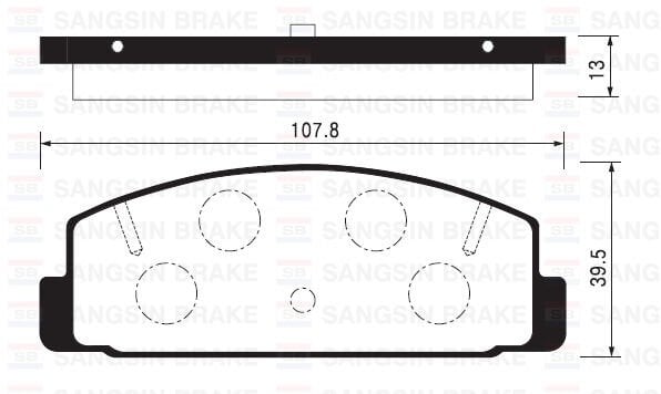 ARKA FREN BALATA MAZDA 323 LANTIS 1.8L BP DOHC BJ 99-01 / 626 FS GF 98-01 / MAZDA 6 2.0L LF-DE GG GH 02->