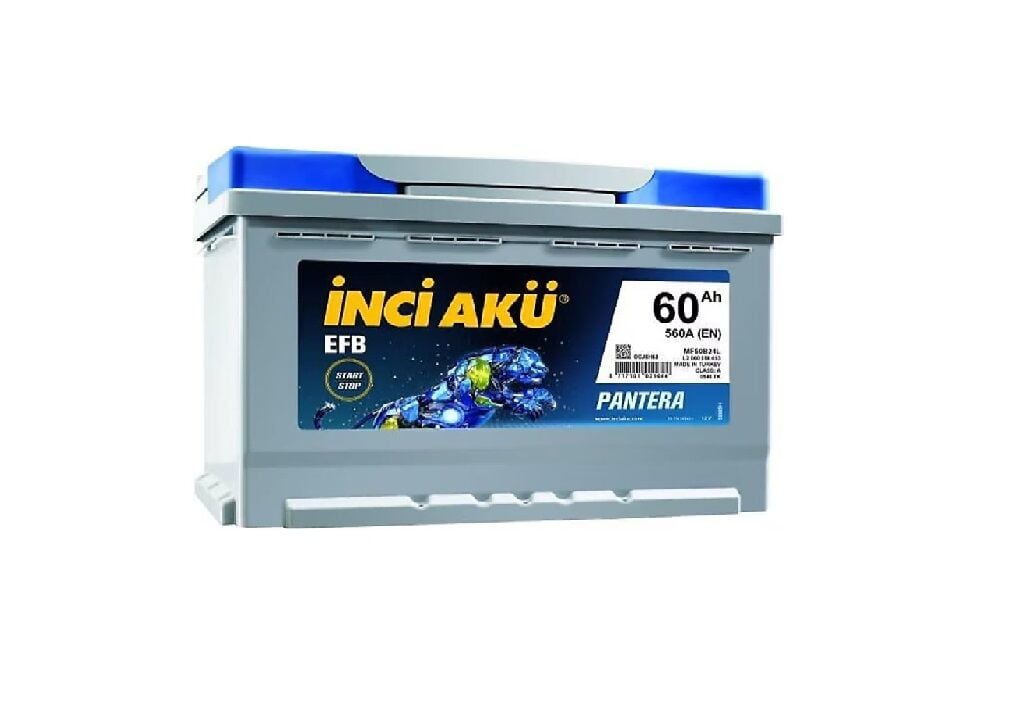 AKÜ 12V 60 AH START STOP EFB 560A EN