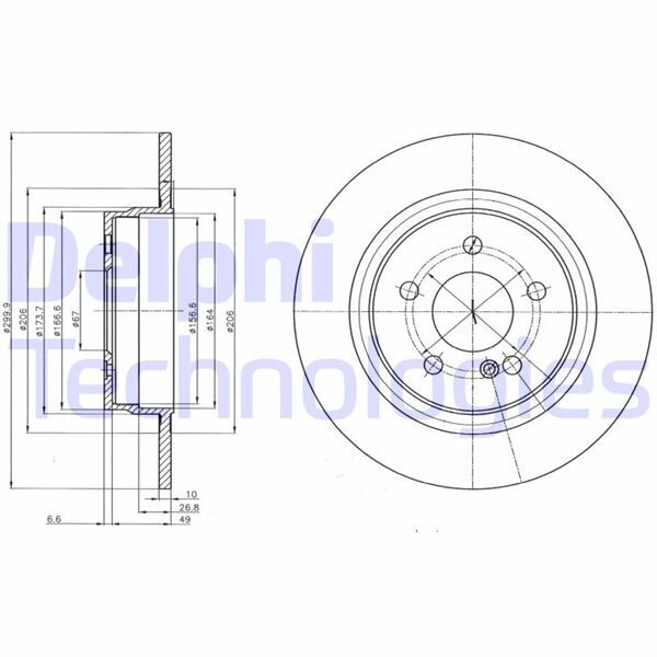 FREN DİSKİ (TAKIM) ARKA MERCEDES W204 S204 C204 C207 A207