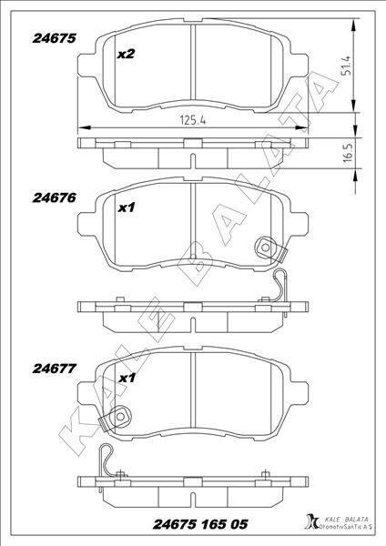 ÖN BALATA FIESTA VI 1.4-1.4TDCİ 1.6 TDCI 08 >SWIFT 10 > JUSTY 07 > MAZDA II 07 > SIRION 08 >