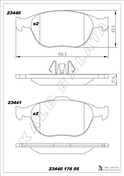 ON FREN BALATASI CONNECT 1.8TDCI 02>14