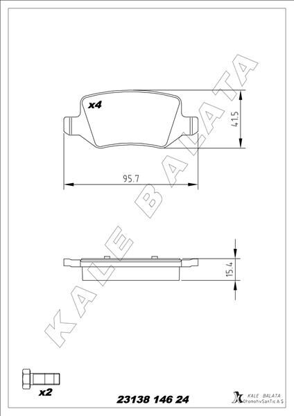 FREN BALATASI ARKA MERCEDES W168 W169 W245 W414  A1684200420