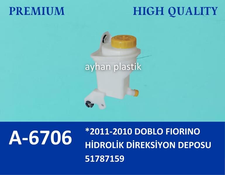 HİDROLİK DİREKSİYON YAĞ DEPOSU KAPAKLI FIAT FIORINO 09> LINEA 09> DOBLO 10>  51958898-51787159