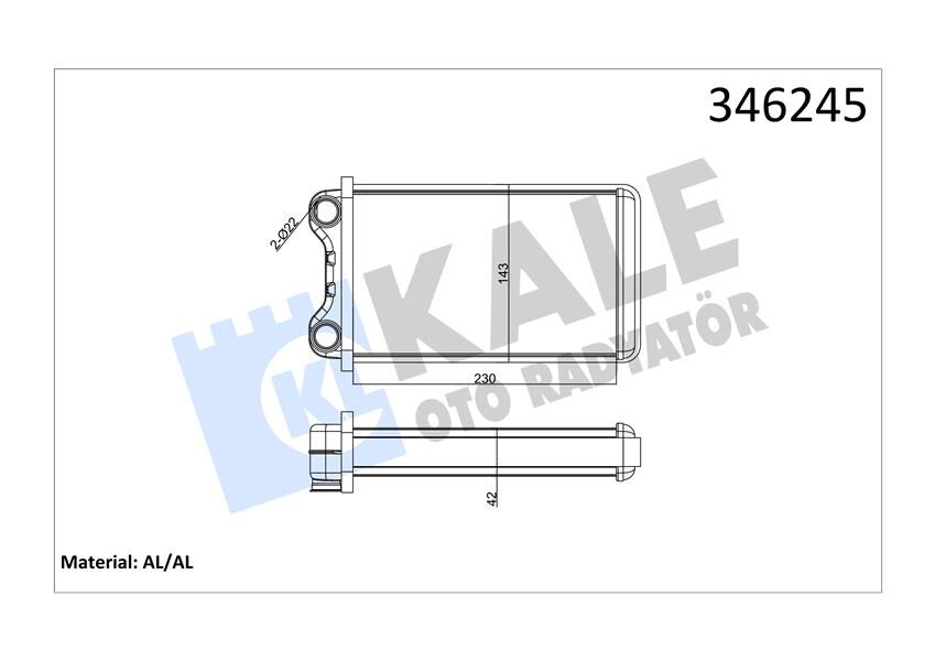 KALORİFER RADYATÖRÜ AUDI A4 00-04  8E1820031