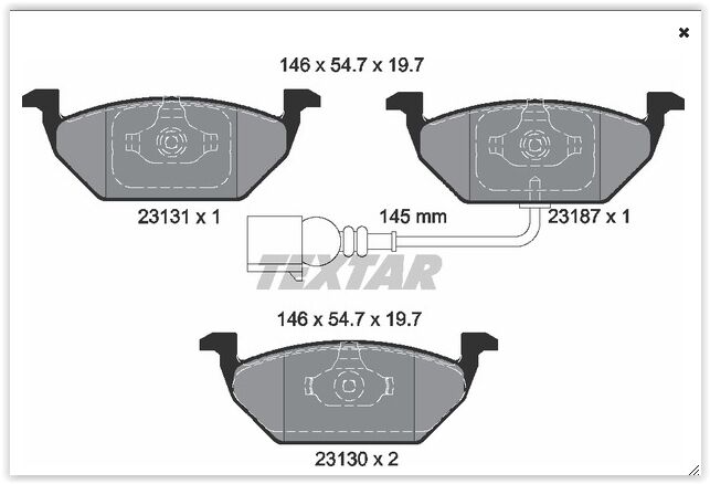 ÖN BALATA FİŞLİ KÜÇÜK GOLF4-GOLF5-JETTA-BORA-POLO-A3-LEON 97 >