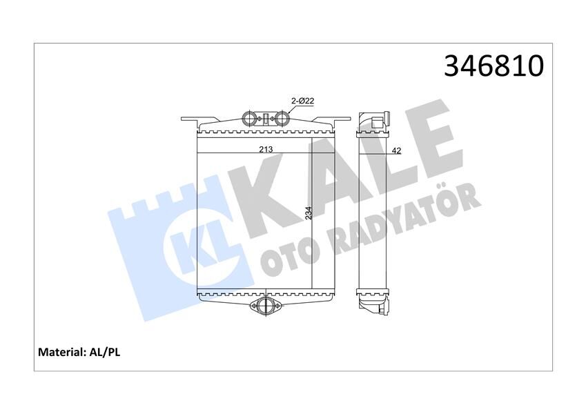KALORIFER RADYATORU MERCEDES S-CLASS W140 91>98 SASI NO: <A133638  A1408300561