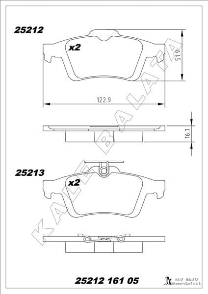 ARKA BALATA FOCUS II CMAX 03> CONNECT 02> LAGUNA III 07> OPEL VECTRA C 02> SIGNUM 03> CITROEN C5 08> PEUGEOT P508 10>18 1647875980-4254.A8  3M512M008AC-440601689R-93192623