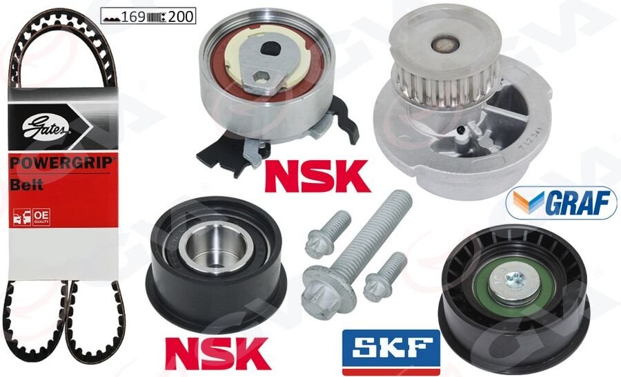 DEVİRDAİMLİ EKSANTRİK GERGİ KİTİ ASTRA F-CORSA B-VECTRA B 1.4i-1.6i-1.8i 16V X14XE-X16XEL-X18XE  95516734-1606274-93180219-1629061
