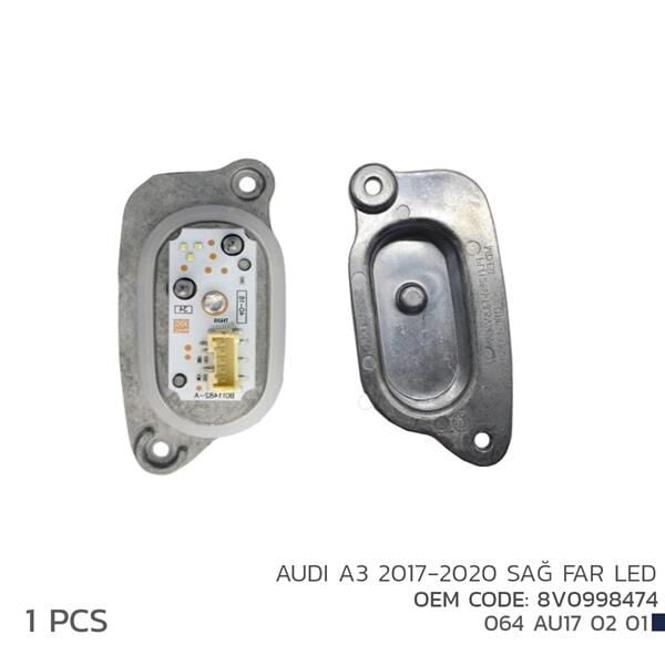 AUDI A3 2017-2020 SAĞ FAR LED MODÜL 8V0998474  8V0998474