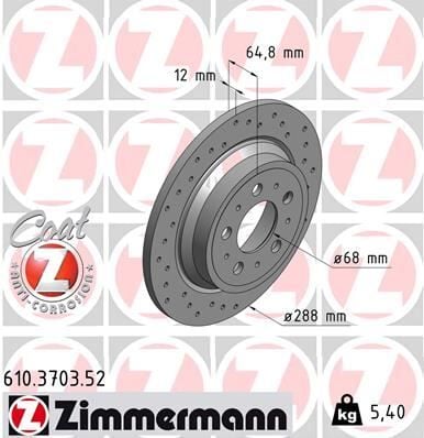 ARKA FREN AYNASI VOLVO S60 01-10 S70 01-05 S80 98-06 XC70 00-07 288x12x5DL DELİKLİ 986478495-DF4066  9434167-94341674-94341670