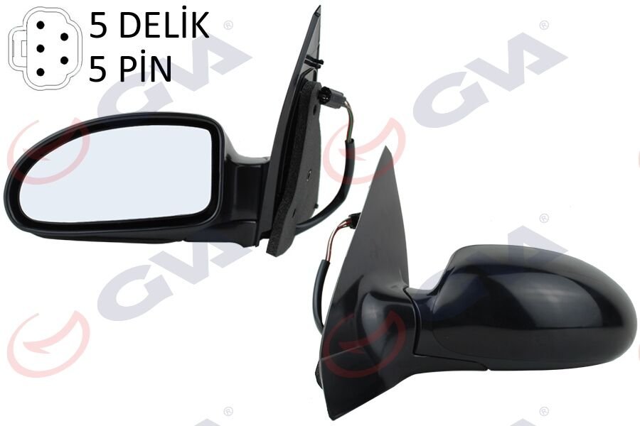 DIŞ DİKİZ AYNASI SOL FORD FOCUS 98 > ELEKTRİKLİ ASTARLI DEĞİŞEN KAPAK 5PİN 5 FİŞ VM-319EHL