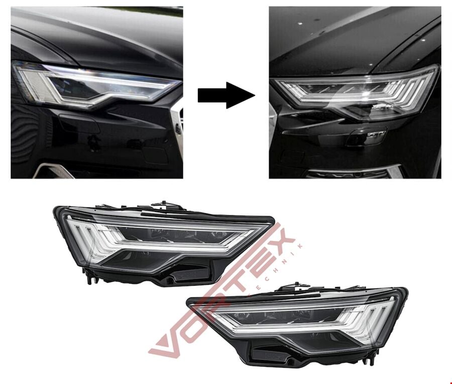 AUDİ - LED FARLAR İÇİN FULL HD MATRIX FAR SETİ A6 2020- -