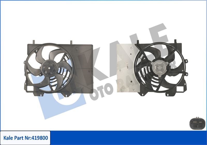 FAN MOTORU KOMPLE P2008-P207-P208-P301-C-ELYSEE-C2-C3-CROSSLAND 1.2-1.4-1.6