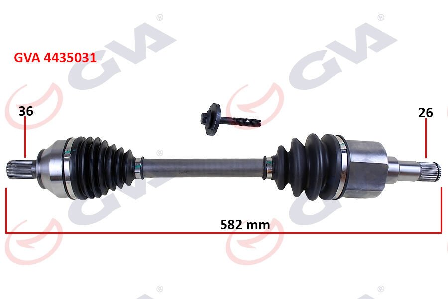 ÖN AKS KOMPLE SOL FORD FOCUS II 1.6TDCİ 04>11-CMAX 1.6TDCİ 04>11 VOLVO S40 II 04>12 S40 II 544 05>12 V50 545 05>12 1.6D-1.8-2.0D 26X36X583MM  3M513B437DAF-3M513B437DAG-1682285