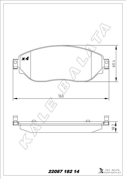 ÖN FREN BALATA RENAULT TRAFIC III 15> OPEL VIVARO B 15>  410608638R-410601073R-4423332