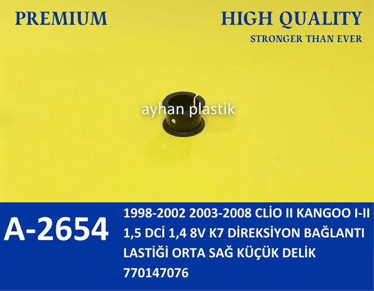 DİREKSİYON BAĞLANTI LASTİĞİ ORTA SAĞ KÜÇÜK DELİK CLİO II KANGOO I-II 1.5 DCİ 1.4 8V K7 98-08