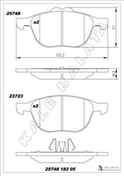 ÖN BALATA TRANSİT/TOURNEO CONNECT-KUGA II 13 >  CV612K021BA-2076355-CV612001CD