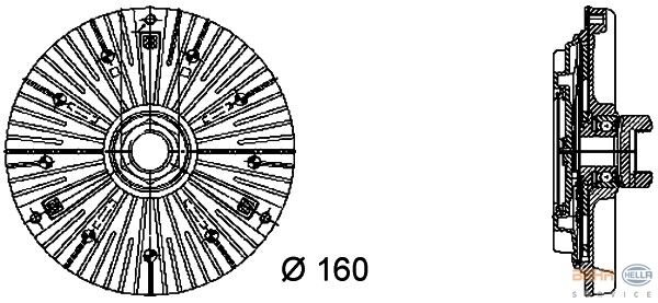 FAN TERMIGI BMW M62 N62 N73 E65 E66 E53 . LAND ROVER RANGE ROVER III VOGUE L322  17417505109-PGB000040