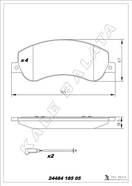 ON FREN BALATASI TRANSIT V348 11>14 A.CEKER VW AMAROK 2.0TDI 10> AKSESUARLI IKAZ FISI CIVATA YAY  6C112K021B9A-1371402-2H0698151