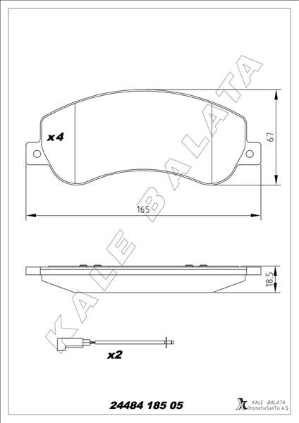 ON FREN BALATASI TRANSIT V348 11>14 A.CEKER VW AMAROK 2.0TDI 10> AKSESUARLI IKAZ FISI CIVATA YAY  6C112K021B9A-1371402-2H0698151