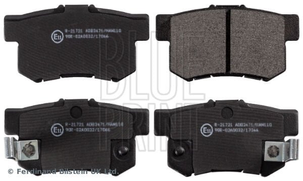 ARKA FREN BALATA HONDA CIVIC 1.6L D16 VTEC VTI 01-05 / 1.4L 1.6L 96-01 / 1.6L R16A2 VTEC SEDAN 06-> / ACCORD 2.0L F20 90-98 / LEGEND 3.2L 91-96 / SUZUKI SX4 1.6L M16A RW416 05->  43022S5AJ00-43022S6DE50-43022S2A000