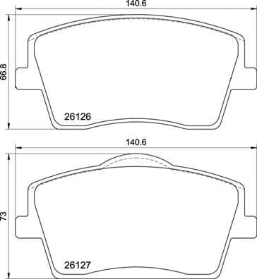 ÖN BALATA VOLVO XC40 1.5T3 2.0D3 D4 T2 T4 T5 HYBİRD 2017 >> 17 JANT  31471407-31471408-32276931